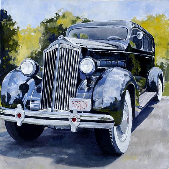 '39 Packard.jpg - '39 Packard 30"X30" $1,500